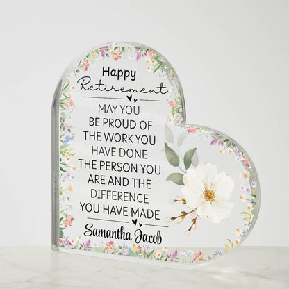 Retirement Gift Personalized Acrylic Plaque – Teacher – view 4