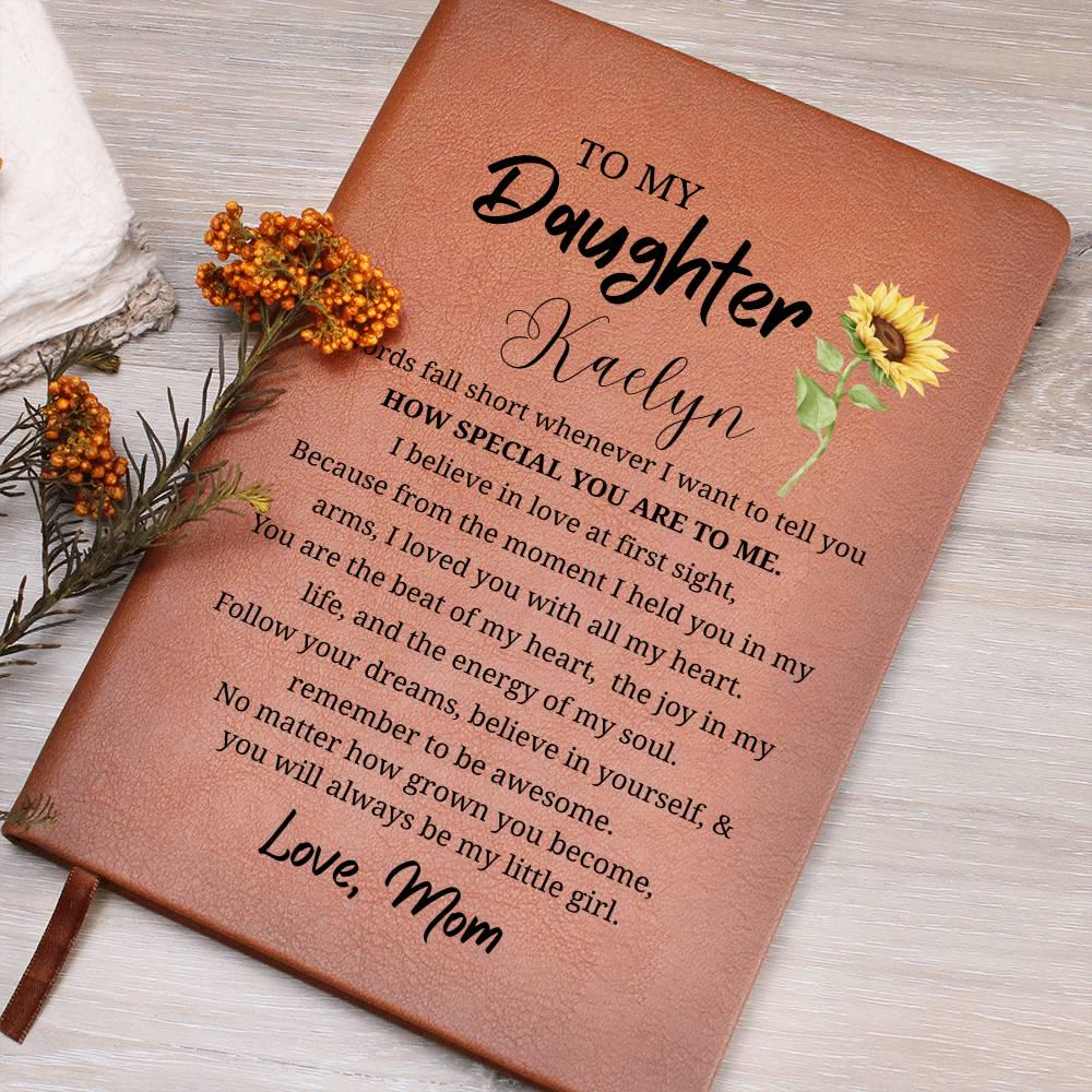 To My Daughter Personalized Journal – Daughter Gift from Mom