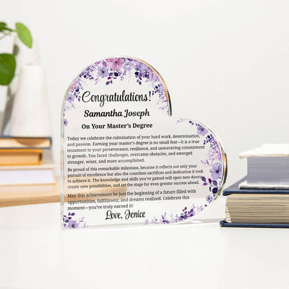 Master's Degree Graduation Personalized Gift – Graduation Keepsake – view 3