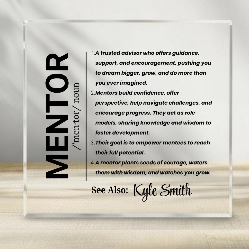Personalized Mentor Gift Acrylic Plaque – Thank You Gift for Mentor – view 6