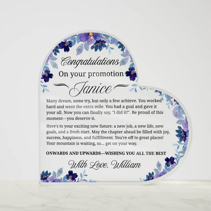 Personalized Promotion Gift Heart Acrylic Plaque – Corporate Gifts – view 7
