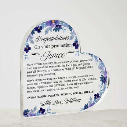 Personalized Promotion Gift Heart Acrylic Plaque – Corporate Gifts – view 4