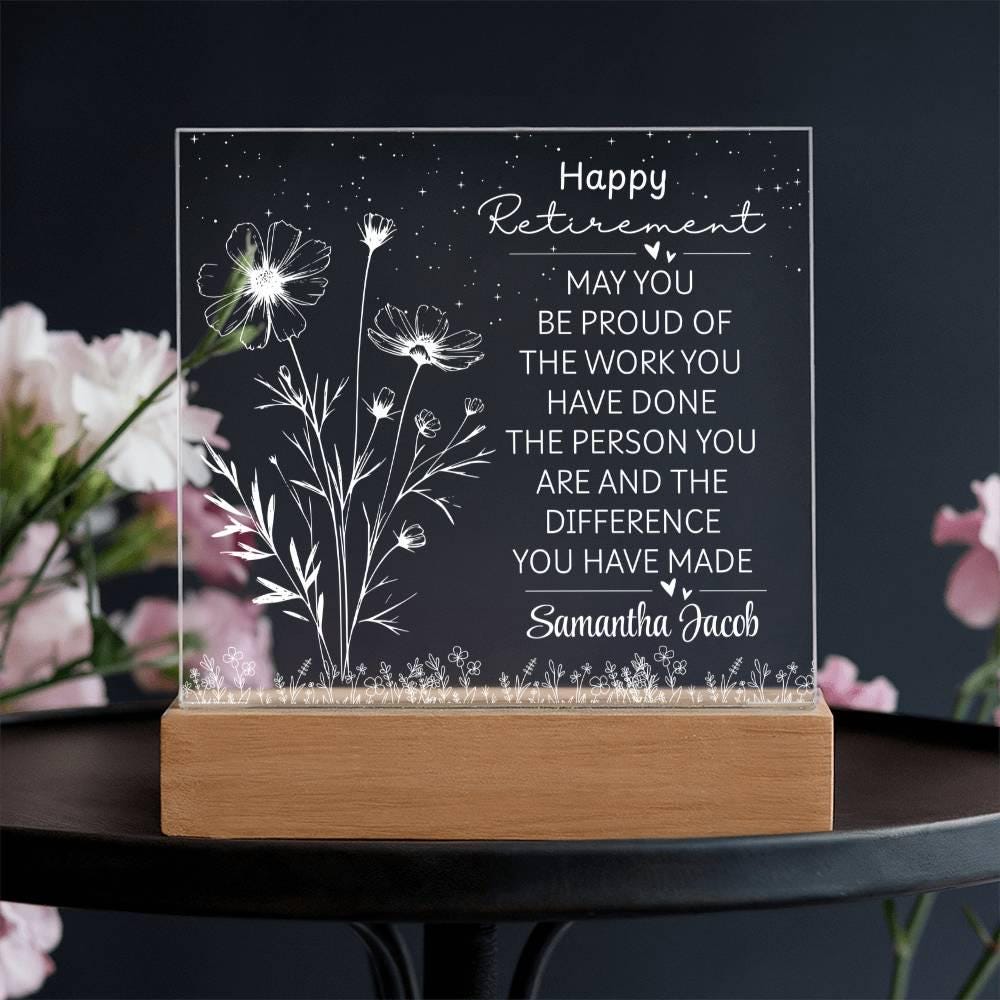 Personalized Women’s Retirement Gift – Happy Retirement Gift for Her – view 2