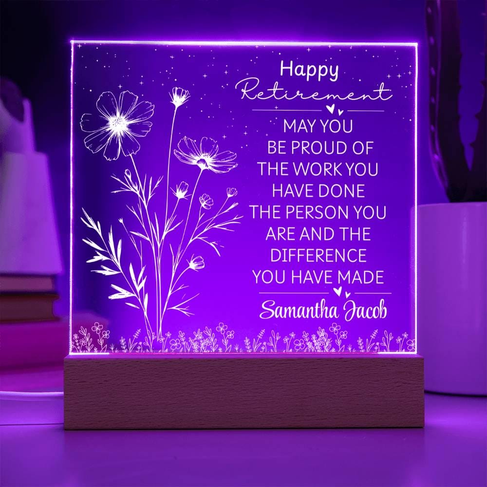 Personalized Women’s Retirement Gift – Happy Retirement Gift for Her – view 10