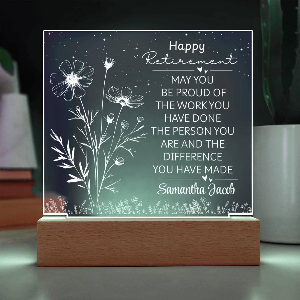Personalized Women’s Retirement Gift – Happy Retirement Gift for Her