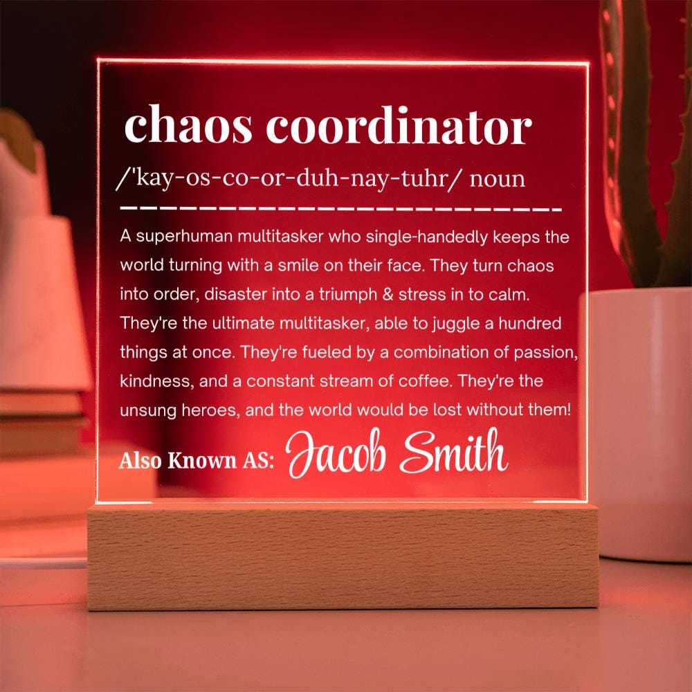 Personalized Chaos Coordinator Gift – Funny Manager Gift – view 5
