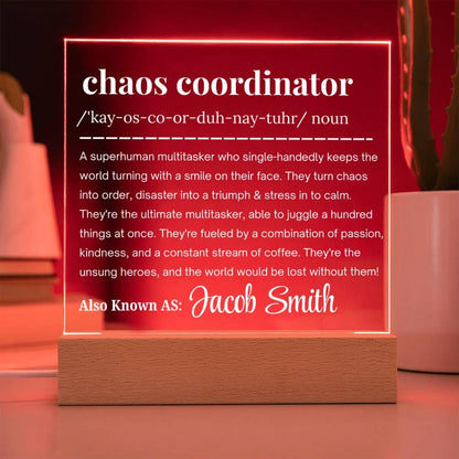 Personalized Chaos Coordinator Gift – Funny Manager Gift – view 5