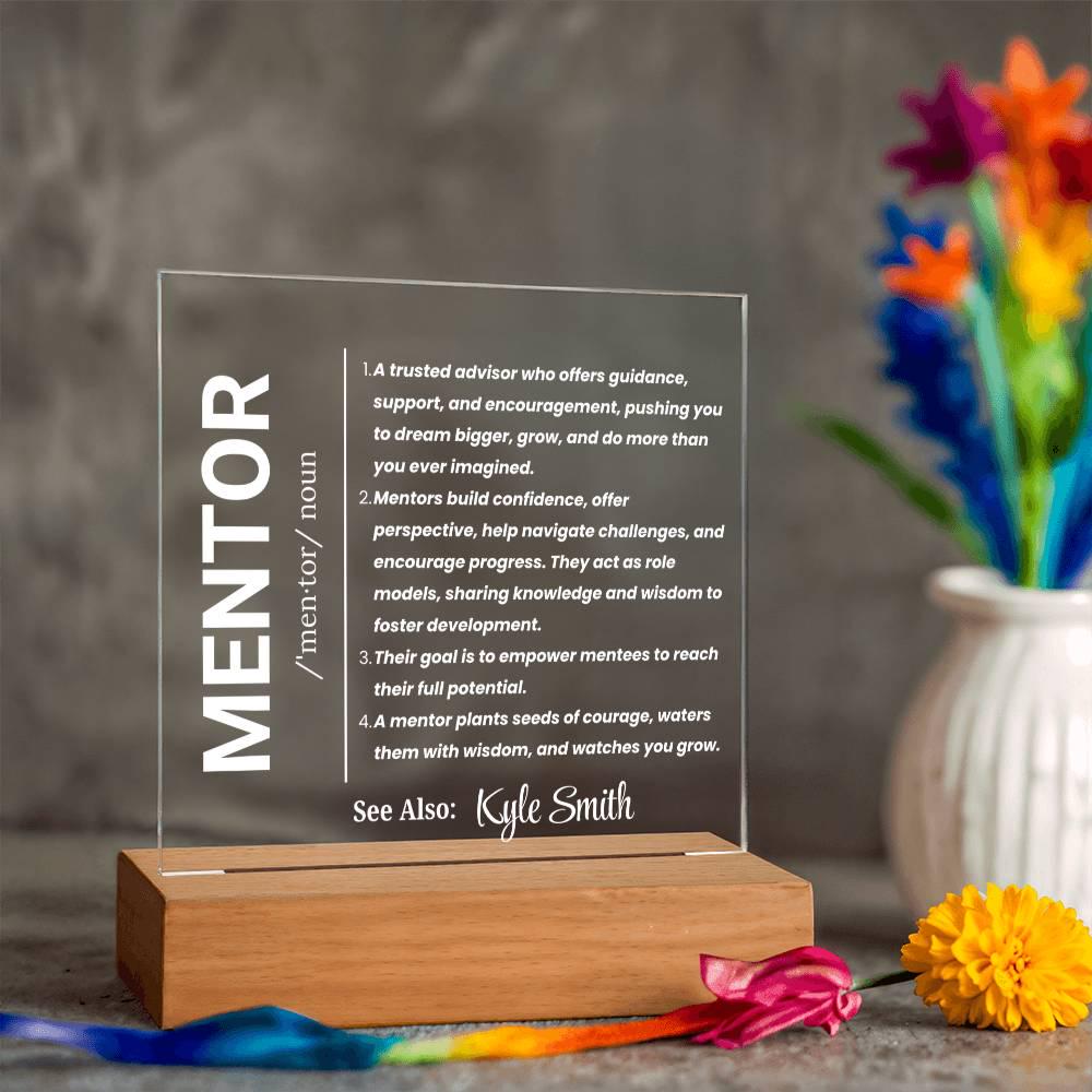 Personalized Mentor Gift Acrylic Sign – Gift for Nursing Mentor – view 10