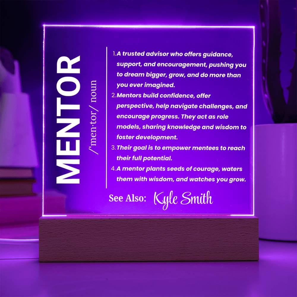 Personalized Mentor Gift Acrylic Sign – Gift for Nursing Mentor – view 5