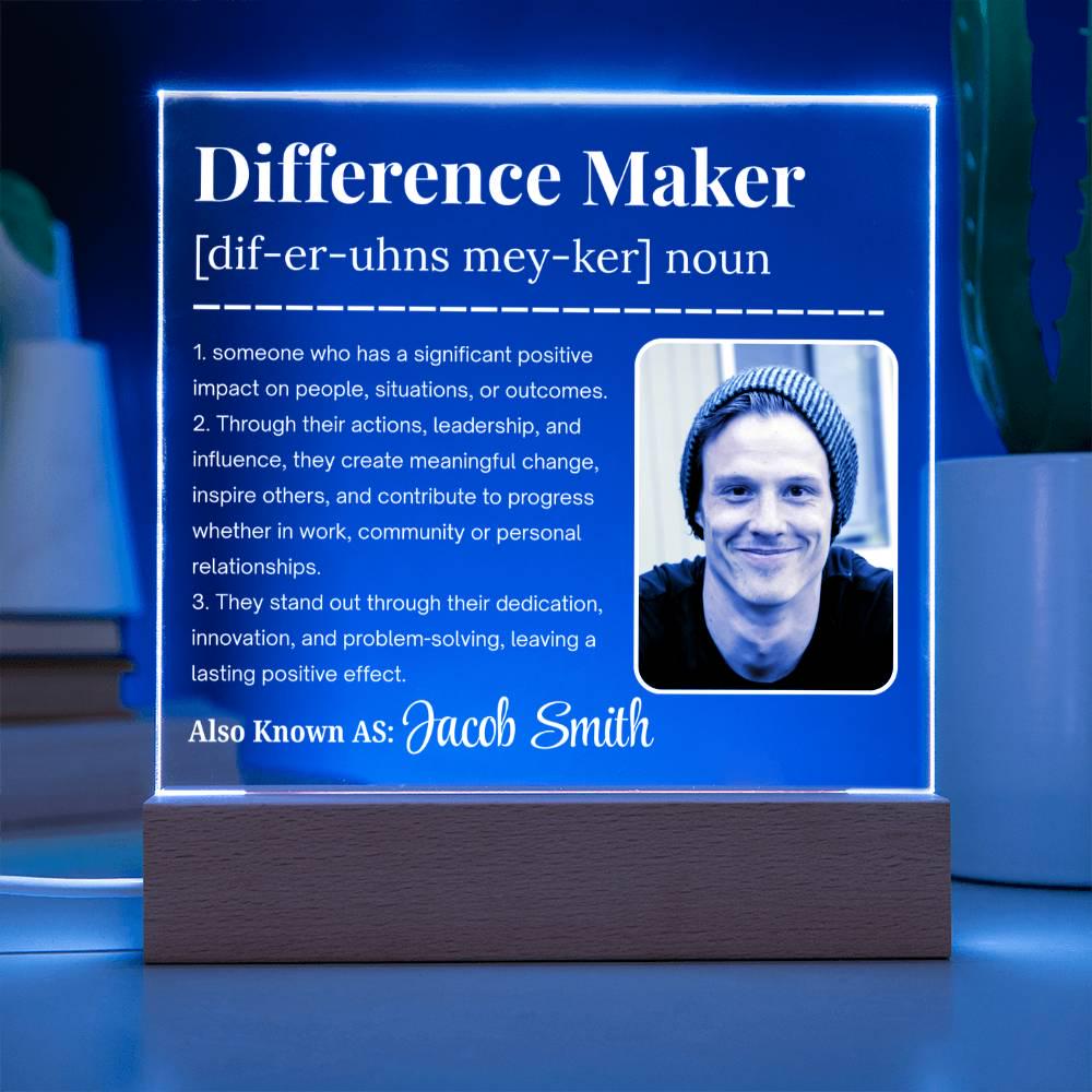 Personalized Difference Maker Gift – Appreciation Gift for Leader – view 8