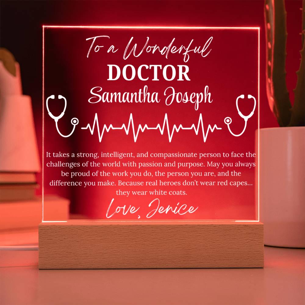 Personalized Doctor Gift Acrylic Plaque – Retirement Gift for Doctor – view 10
