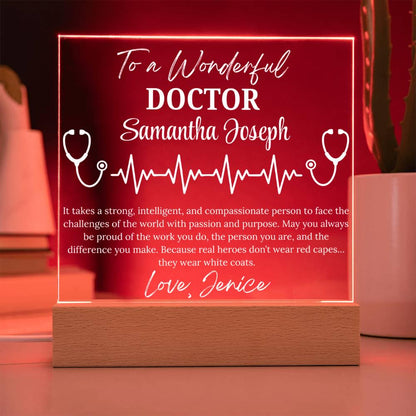 Personalized Doctor Gift Acrylic Plaque – Retirement Gift for Doctor – view 10