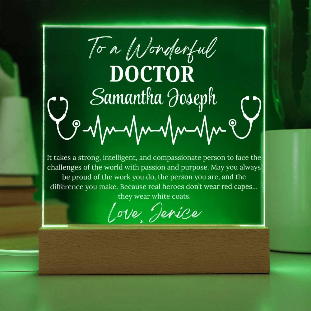Personalized Doctor Gift Acrylic Plaque – Retirement Gift for Doctor – view 5