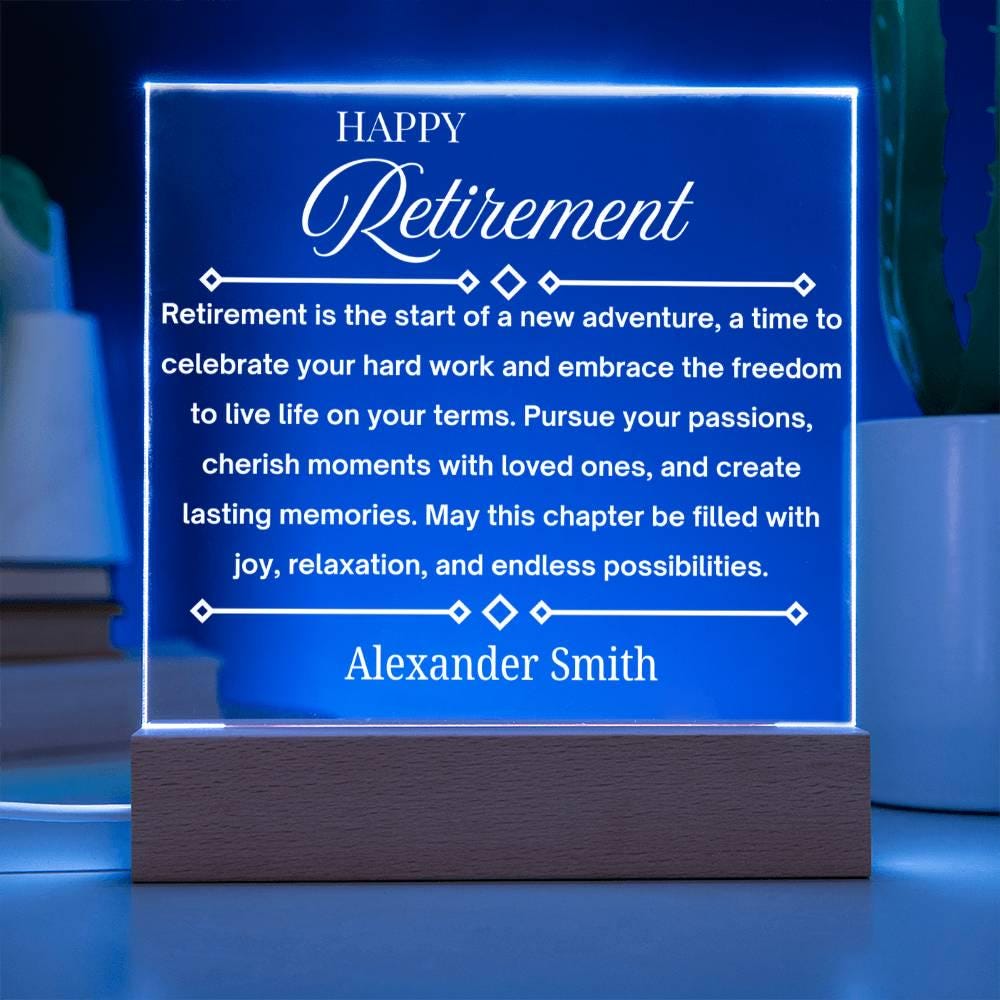 Personalized Retirement Gift – Gift for Retiring Men – view 3