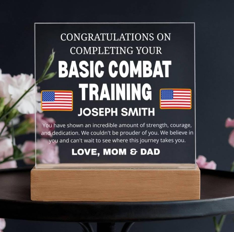 Army Basic Training Graduation Gift Personalized Military Graduation
