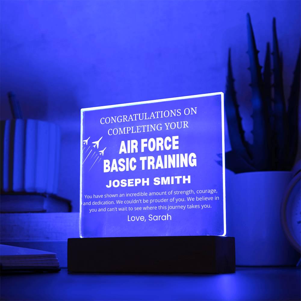 Air Force Basic Training Completion Gift Personalized Acrylic Plaque – view 5