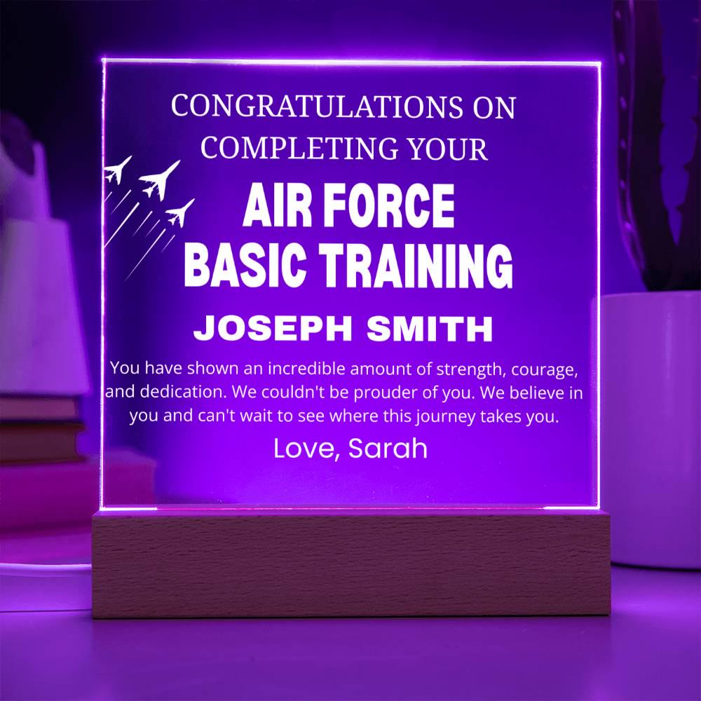 Air Force Basic Training Completion Gift Personalized Acrylic Plaque – view 8