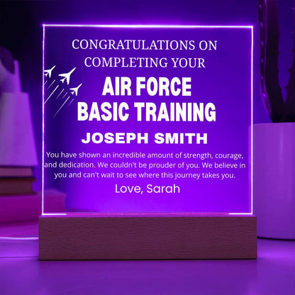 Air Force Basic Training Completion Gift Personalized Acrylic Plaque – view 8