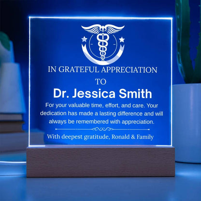 Personalized Doctor Appreciation Gift Acrylic Plaque – view 5