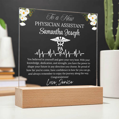 Physician Assistant Graduation Gift Gift Personalized Acrylic Plaque – view 10