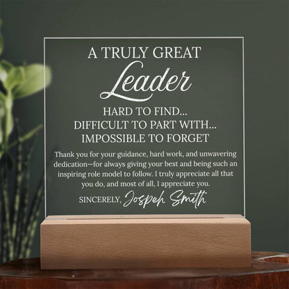 Personalized Leader Gift Acrylic Plaque – Coach Gifts – view 10