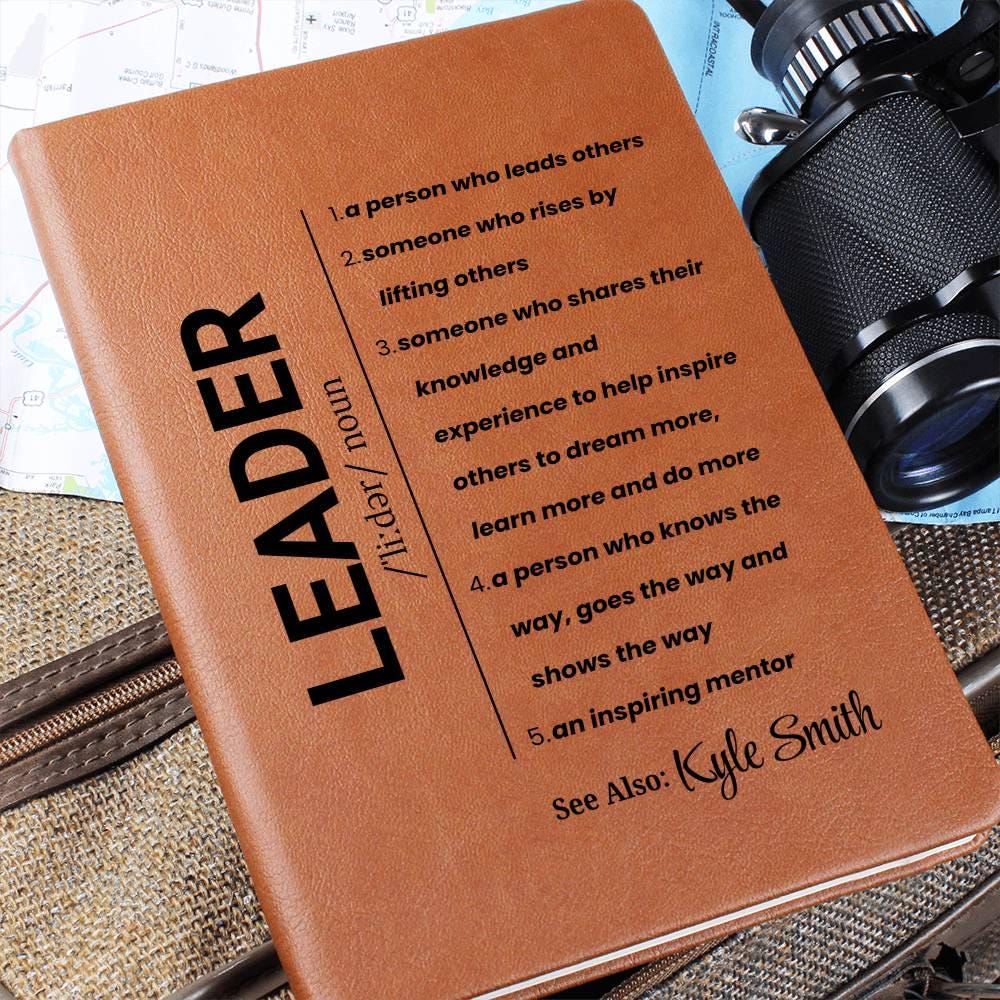 Personalized Leader Gift Personalized Vegan Leather Journal – view 6