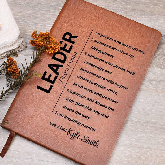 Personalized Leader Gift Personalized Vegan Leather Journal