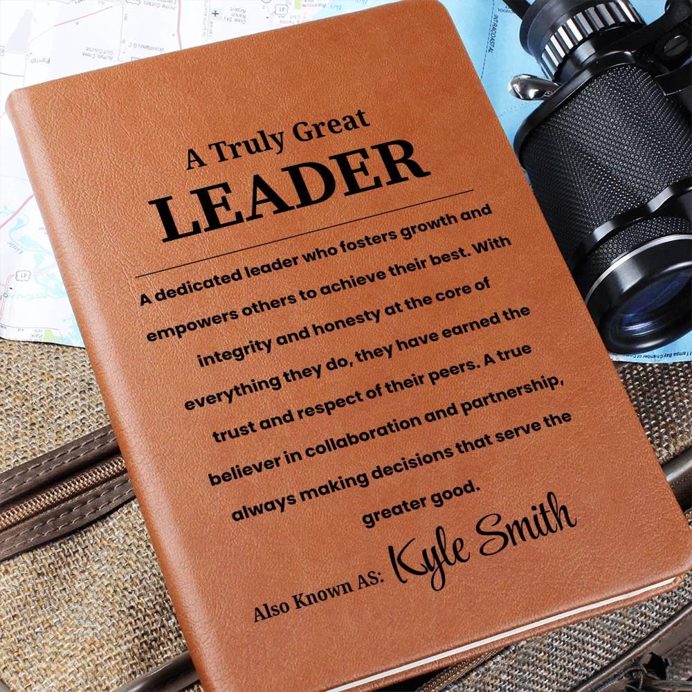 Personalized Leader Journal - Leadership Team Gift – Manager Gift – view 2
