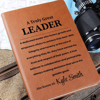 Personalized Leader Journal - Leadership Team Gift – Manager Gift – view 2