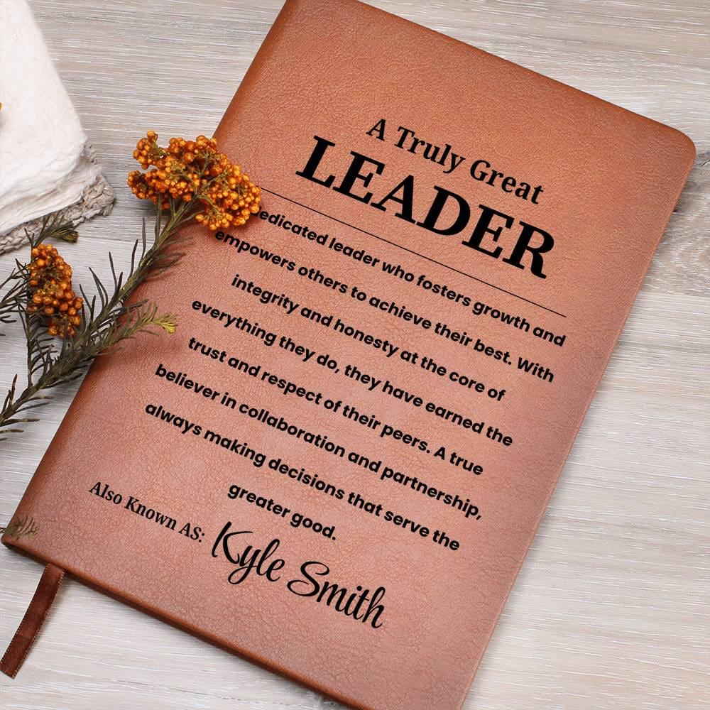 Personalized Leader Journal - Leadership Team Gift – Manager Gift – view 7