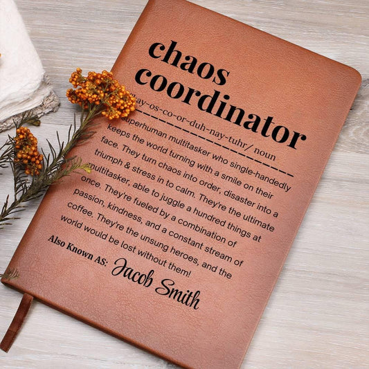 Chaos Coordinator Personalized Journal – Funny Manager Gift