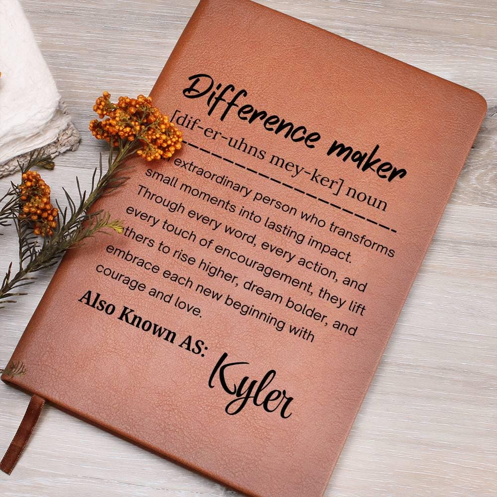 Difference Maker Personalized Journal – Employee Gifts – view 7