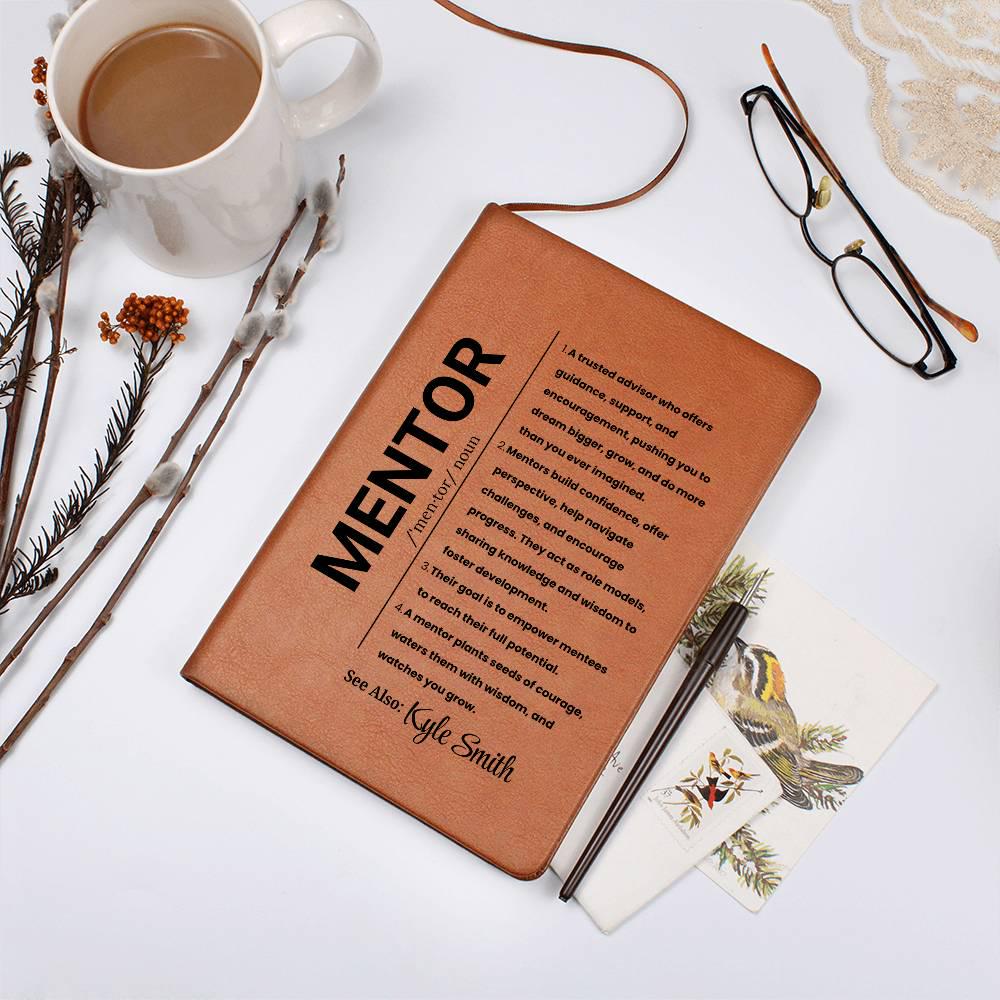 Mentor Gift Personalized Vegan Leather Journal – view 6