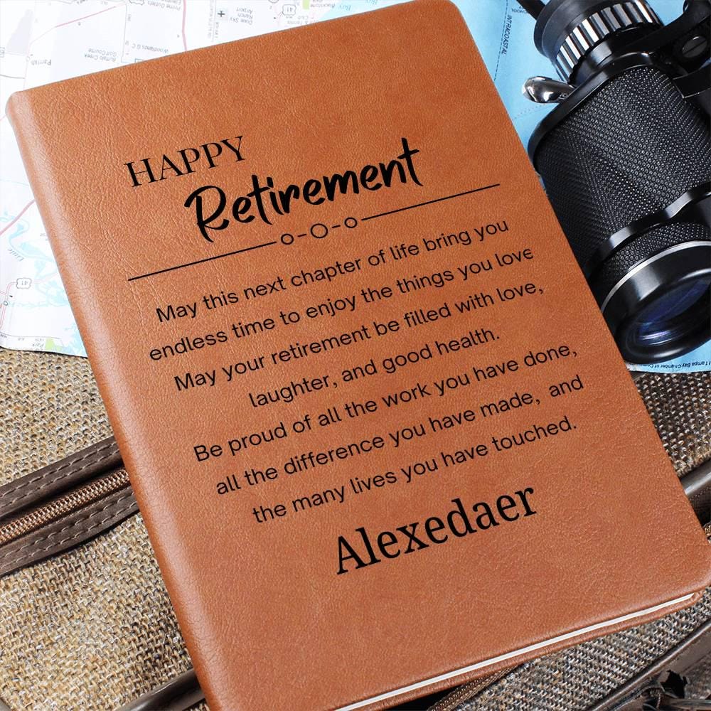 Retirement Gift Personalized Journal – Farewell Gift