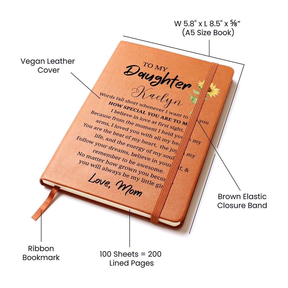 To My Daughter Personalized Journal – Daughter Gift from Mom – view 3