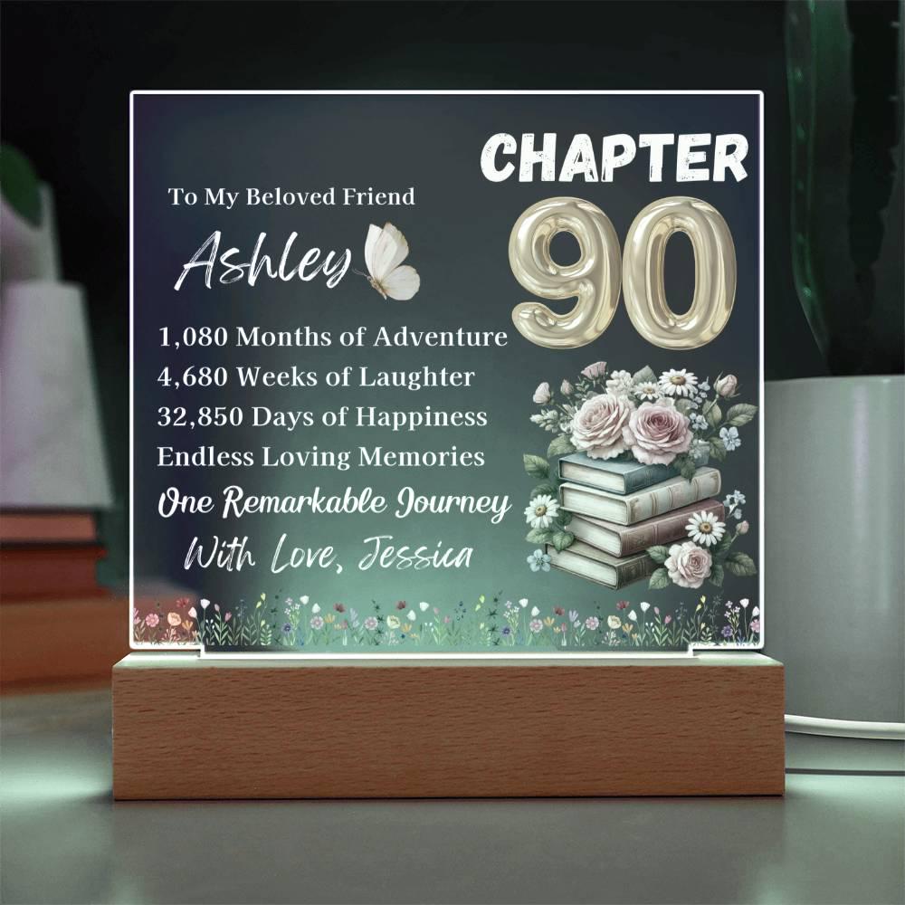 Personalized 90th Birthday Gift for Women – Unique Keepsake for 90th – view 4