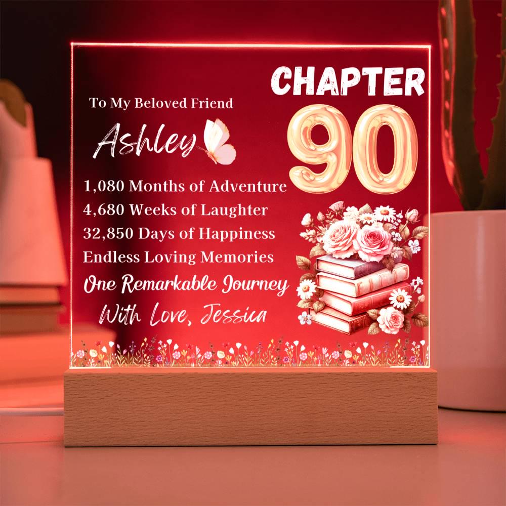 Personalized 90th Birthday Gift for Women – Unique Keepsake for 90th – view 5