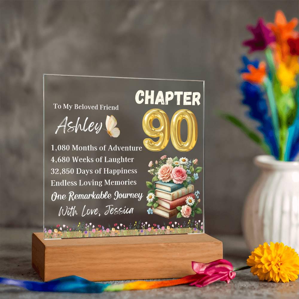 Personalized 90th Birthday Gift for Women – Unique Keepsake for 90th – view 8