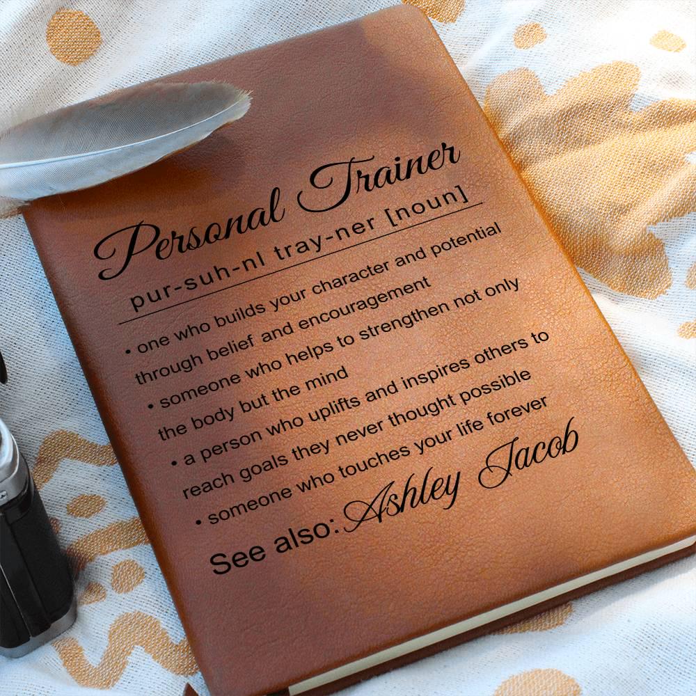 Personal Trainer Gift Personalized Journal – Gym Instructor Gift