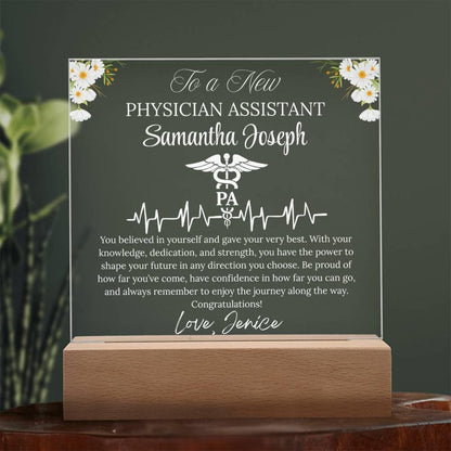 Physician Assistant Graduation Gift Gift Personalized Acrylic Plaque – view 9