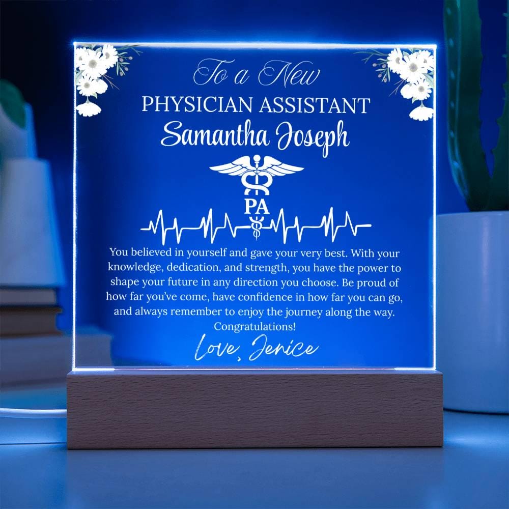 Physician Assistant Graduation Gift Gift Personalized Acrylic Plaque – view 5