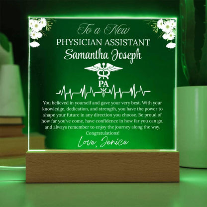 Physician Assistant Graduation Gift Gift Personalized Acrylic Plaque – view 4